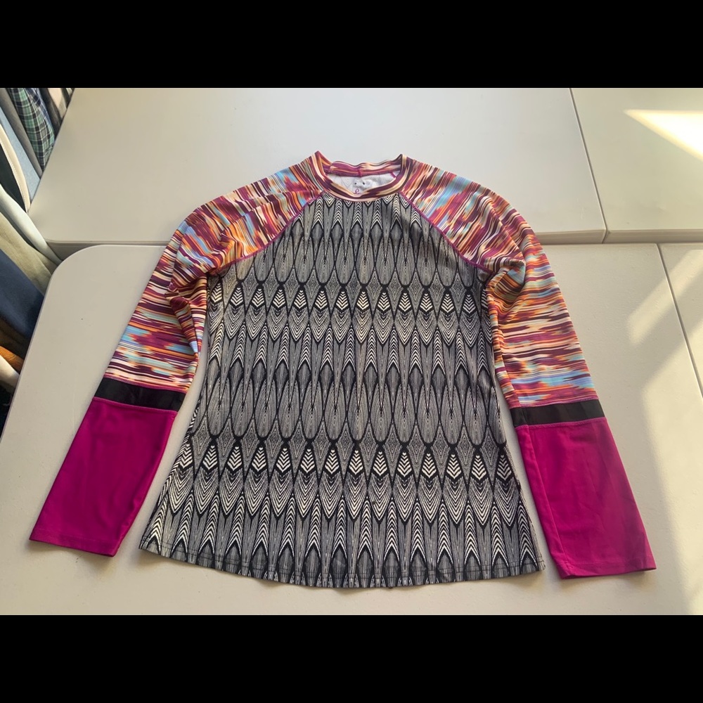 prAna Lorelei Sun Shirt Rash Guard Swim Shirt M